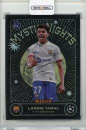 2023-24 TOPPS Merlin UEFA Club Competitions Lamine Yamal Mystic Nights #MN8 FC Barcelona