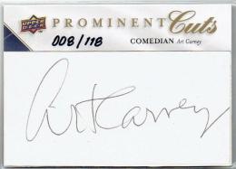2009 UPPER DECK PROMINENT CUTS Cut Signature Art Carney 【008/118】