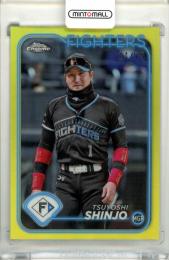 2024 TOPPS NPB ベースボールカード 新庄剛志 #138 Base Yellow Refractor Parallel【24/75】 日本ハム