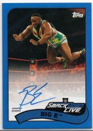 2018 TOPPS WWE Heritage	Blue Parallel Autograph	Big E	【48/50】