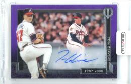 2017 Topps Tribute Tom Glavine #GOE-TG Generations of Excellence Autograph Purple Parallel【41/50】 Braves