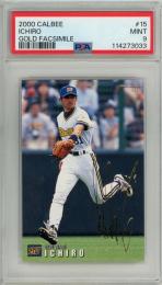 カルビー プロ野球チップス 2000 第1弾 イチロー 金箔サインカード【PSA 9 MINT】 オリックスブルーウェーブ