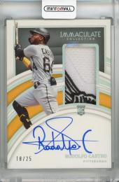 2022 Panini Immaculate Collection Rodolfo Castro Rookie Patch Autographs Holo Silver #158 RC ※状態難【18/25】 Pittsburgh Pirates