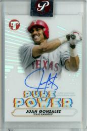 2022 Topps Pristine Juan Gonzalez Pure Power Autographs #PPA-JG Texas Rangers