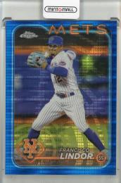 2024 Topps Chrome Francisco Lindor Blue Sonar Refractor【015/125】 New York Mets