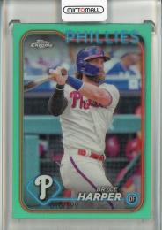 2024 Topps Chrome Bryce Harper Aqua Refractor【010/199】 Philadelphia Phillies