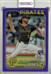 2024 Topps Chrome Jared Jones Purple Refractor【132/250】 Pittsburgh Pirates