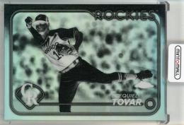 2024 Topps Chrome Ezequiel Tovar Negative Refractor Colorado Rockies