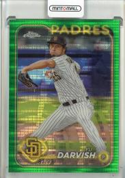 2024 Topps Chrome Yu Darvish Green Sonar Refractor【87/99】 San Diego Padres