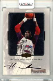 1999-00 Fleer Flair Showcase Hakeem Olajuwon #Fresh Ink Autograph Rockets