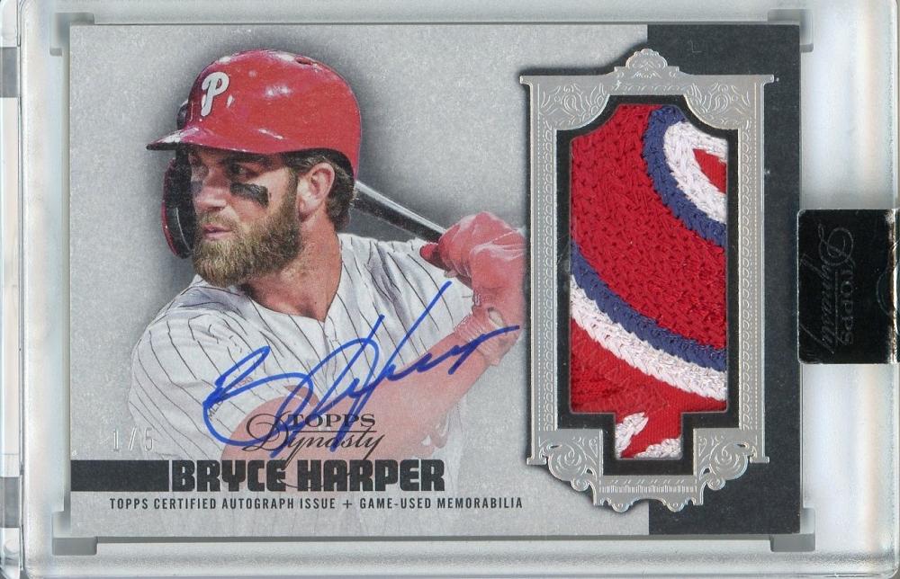 ミントモール / MINT 浦和店 / 2019 Topps Dynasty Philadelphia Phillies Bryce Harper  Autographed Patches Silver (パラレル版) (1stナンバー!) 1/5