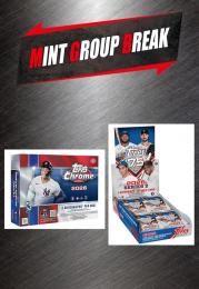 MINT GROUP BREAK グループブレイク MLB 2026 TOPPS CHROME BASEBALL BREAKER DELIGHT 1ボックス + 2026 TOPPS SERIES 2 BASEBALL HOBBY 2ボックス MIXER #3 【ランダムチーム式】