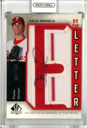 2006 Upper Deck SP Authentic  Philadelphia Phillies Cole Hamels Authentic Autograph Letter Patch 057/120