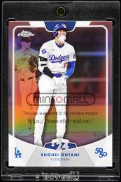 2024 Topps 50/50 #54 Shohei Ohtani Chrome Rose Gold Refractor【06/17】 Los Angeles Dodgers