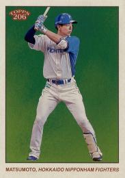 2024 TOPPS 206 NPBプロ野球 #200 松本剛(日本ハム)【Image variation版】レギュラーカード
