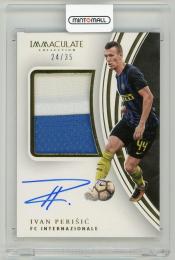 2017 Panini Immaculate Collection Ivan Perisic Premium Patch Autographs(ON CARD)【24/35】 FC Internazionale