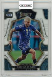2022-23 Panini Select FIFA Rodrigo de Paul Mezzanine White Parallels【16/20】 Argentina