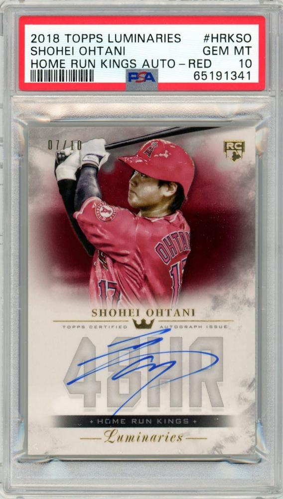 ミントモール / MINT 札幌店 / 2018 TOPPS Luminaries Shohei Ohtani Home Run Kings  Autograph Red 10枚限定 /7 #HRKSO PSA10 GEM MINT