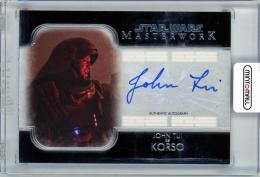 2020 TOPPS Star Wars Masterwork Autographs #AJT  John Tui as Korso Autographs #A-JT