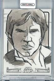 2017 Topps Star Wars 40th Anniversary Han solo/Jim Mehsling Sketch