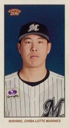 2024 TOPPS 206 NPBプロ野球 #199 西野勇士(ロッテ)【MINI版】レギュラーカード