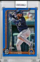 2025 Topps Chrome Gleyber Torres Base Blue Refractors【140/150】 Detroit Tigers