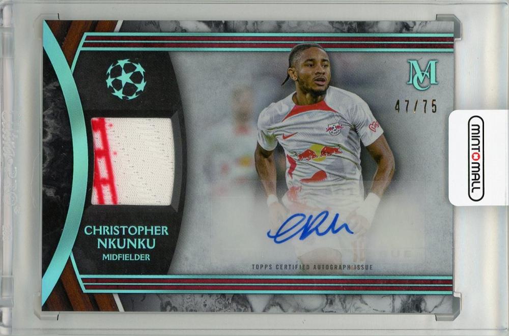 ミントモール / MINT 新宿店 / 2022-23 TOPPS Museum Collection UEFA Champions League  Museum Autograph Relics Sapphire #MARCN Christopher Nkunku RB Leipzig  【47/75】