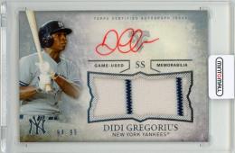 2015 Topps Triple Threads Didi Gregorius #UAJR-DG Autograph Jumbo Relic【94/99】 New York Yankees