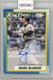 2025 TOPPS Series 1 Mark McGwire '90 Topps Autographs #90AUMMC Athletics