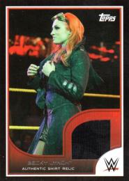 2016 TOPPS WWE Road to Wrestlemania  Becky Lynch Event Worn Shirt 086/350