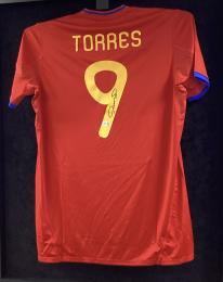Spain 2010 Home Jersey Fernando Torres Signed