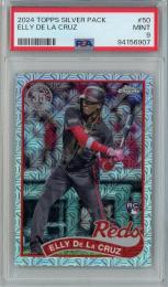 2024 Topps Silver Pack Elly De La Cruz 1989 Topps Silver Pack Chrome【PSA 9】《MINT》 Cincinatti Reds