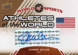 2010 UPPER DECK World of Sports  Johnny Miller (Golf) Autograph