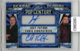 2025 LEAF Pop Century Metal Joey Fatone / Chris Kirkpatrick Double Feature Autographs Kaleidoscope Blue #DF3【1/1】