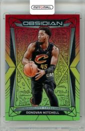 2023-24 Panini Obsidian Donovan Mitchell #94 Base Reggae Flood Electric Etch Parallel【52/75】 Cavaliers