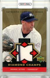 2004 Upper Deck Sweet Spot Derek Jeter #DC-DJ Diamond Champs Authentic Game-Used Jersey【029/150】 Yankees