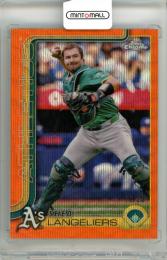 2025 Topps Chrome Shea Langeliers #58 Base Orange Wave Refractor Parallel【11/25】 Athletics