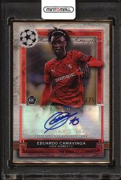 2020-21 Topps Museum Collection UEFA Champions League Eduardo Camavinga Framed Autographs Ruby #FAEC【16/25】 Stade Rennais FC