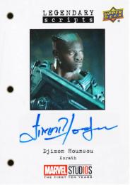 2019 UPPER DECK Marvel Studios First Ten Years Djimon Hounsou Korath Legendary Scripts Autograph LS-DH