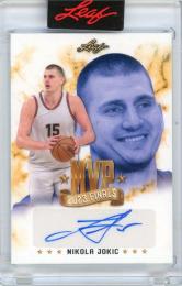 2023 LEAF MVP Finals Nikola Jokic Autograph #NJ1【49/105】 Denver Nuggets