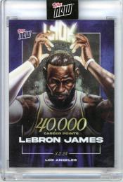 2023-24 TOPPS Now LeBron James 40000 Career Points #LJ40K Los Angeles Lakers