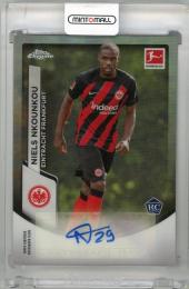 2023-24 TOPPS Chrome Bundesliga Niels Nkounkou Autographs #BCANKO Eintracht Frankfurt