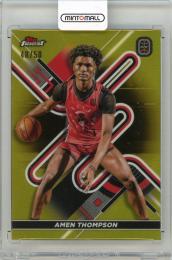 2022-23 TOPPS Finest Overtime Elite Amen Thompson Gold Refractors #34【48/50】 City Reapers