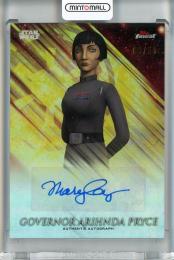 2018  TOPPS Finest Star Wars  Mary Elizabeth McGlynn as Governor Arihnda Pryce #FA-MEM Autograph 08/50