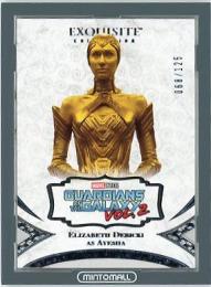 2021 UPPER DECK MARVEL BLACK DIAMOND Elizabeth Debicki as Ayesha Exquisite Collection Base#18  068/125