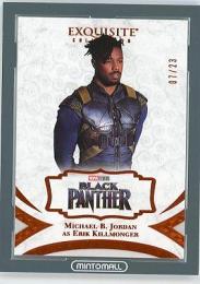 2021 UPPER DECK MARVEL BLACK DIAMOND Michel B.Jordan as Erik Killmonger Exquisite Collection Orange #35  07/23