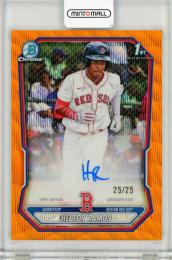 2026 Bowman Hector Ramos Chrome Prospect Autographs Orange Wave Refractor【25/25】 Boston Red Sox
