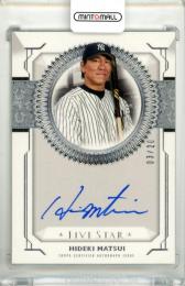 2019 Topps Five Star Hideki Matsui #FS-HM Five Star Signature【03/20】 Yankees