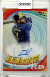 2025 Topps Finest Jackson Chourio #FMA-JCH Finest Moment Brewers