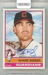 2025 Topps Heritage Shane Bieber #ROA-SBI  Real One Autograph Guardians